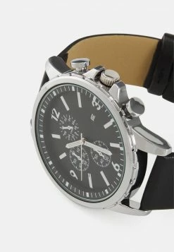 Pier One Unisexo UNISEX - Cronógrafo - Black/silver-coloured -PIER ONE Ventas f8fe8c4b4be54ebaa9a0409eab8e344a