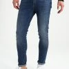 Pier One Hombre Vaqueros Slim Fit - Mid Blue Denim -PIER ONE Ventas f97e952ee27f4b4d928d3747a23be858