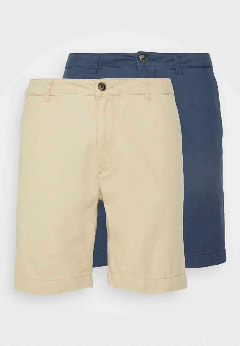 Pier One Hombre 2 PACK - Shorts - Dark Blue/tan 12 Pier One Hombre 2 PACK - Shorts - Dark Blue/tan - Imagen 10