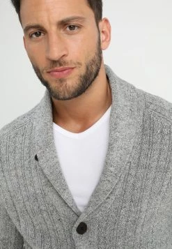 Pier One Chaqueta De Punto - Mottled Dark Grey, Hombre -PIER ONE Ventas fc2bf2dcaa854c1e80502313f108c3f9