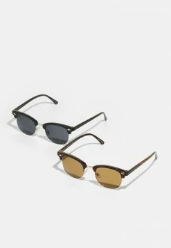 Pier One 2 PACK - Gafas De Sol - Brown/black, Hombre