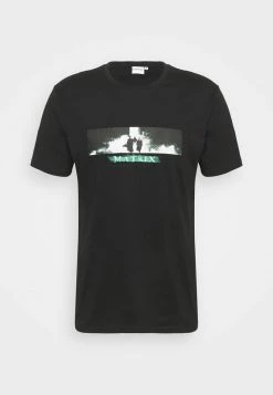 Pier One Hombre MATRIX TEE - Camiseta Estampada - Black -PIER ONE Ventas fe5cece306534a258c7704d21ba5b0fe