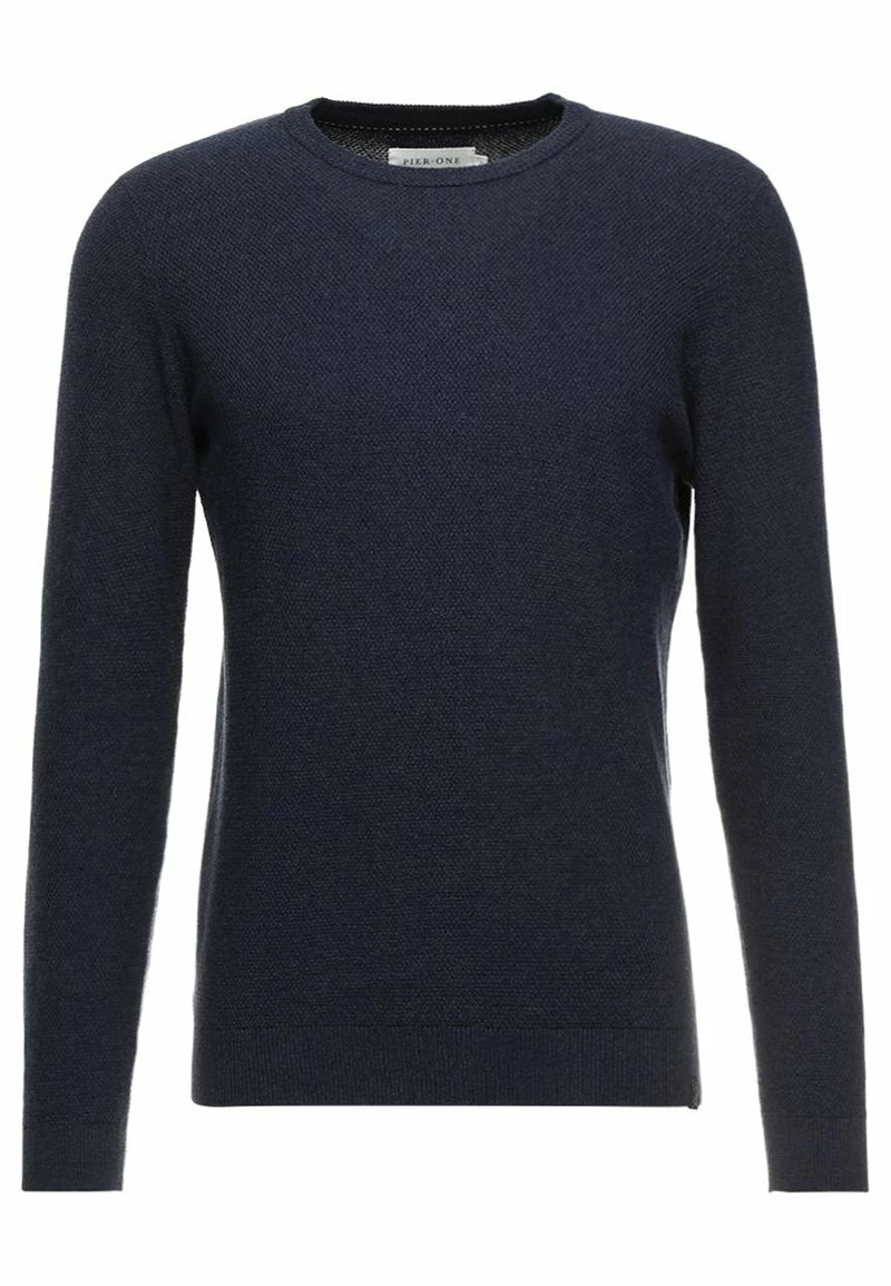 Pier One Hombre Jersey De Punto - Mottled Dark Blue 7 Pier One Hombre Jersey De Punto - Mottled Dark Blue - Imagen 5