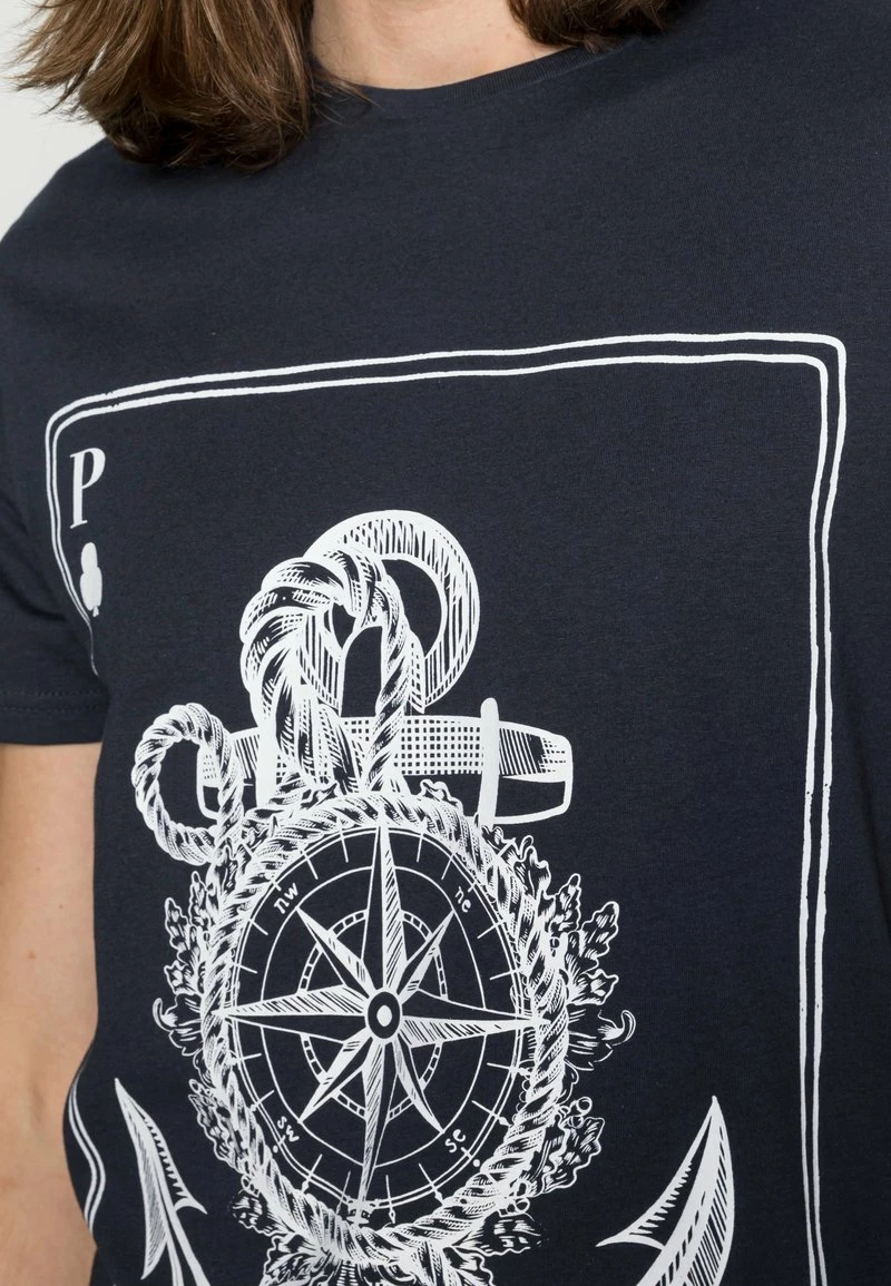 Pier One Camiseta Estampada - Dark Blue, Hombre 7 Pier One Camiseta Estampada - Dark Blue, Hombre - Imagen 5